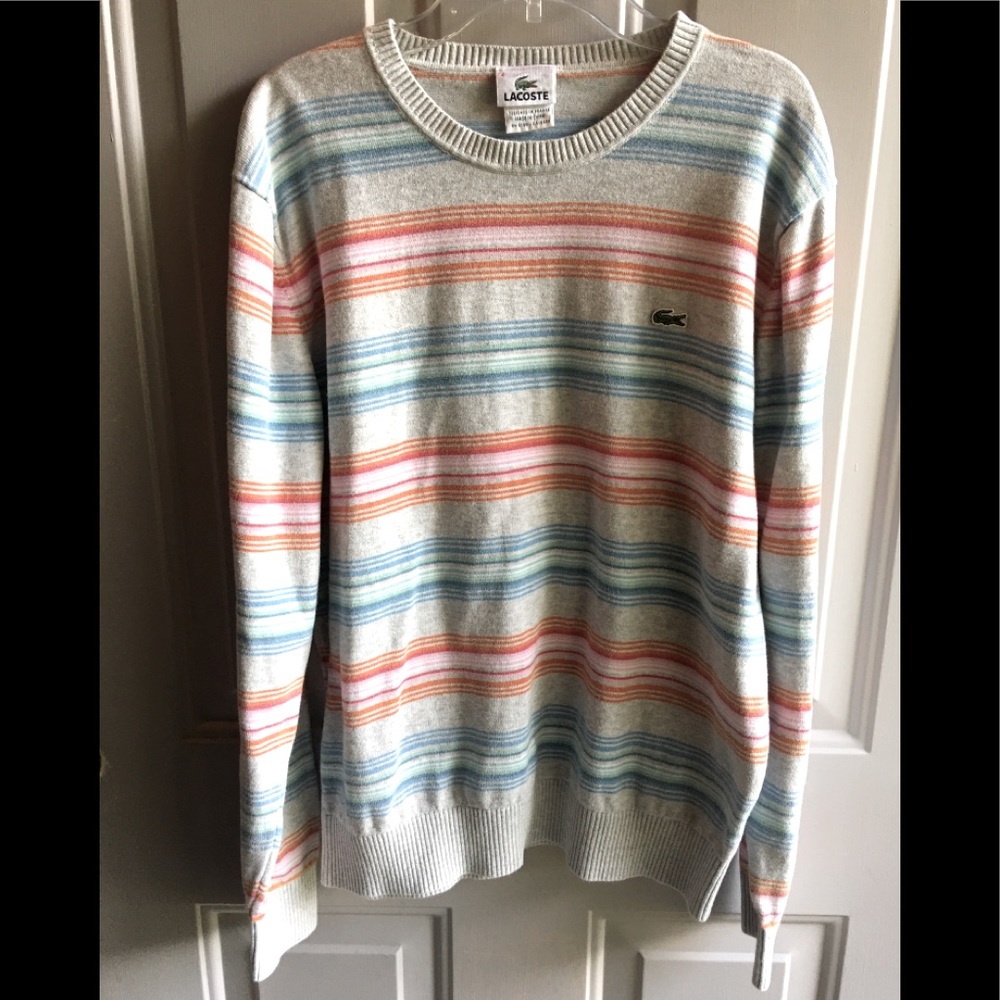 M / Vintage LaCoste Striped Crewneck Sweater